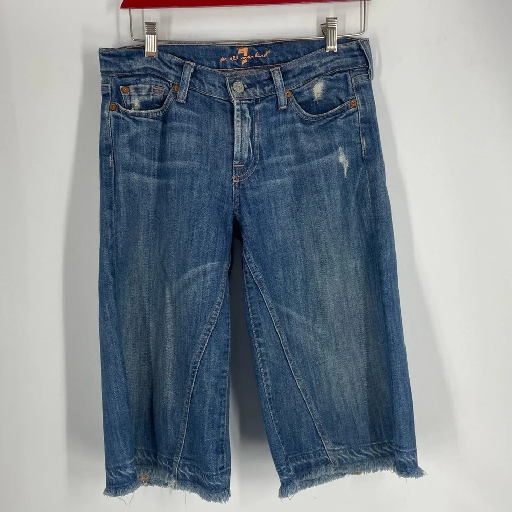 7 for all Mankind long shorts size 27 jeans denim